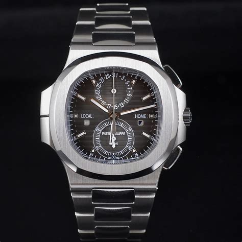 patek philippe nautilus travel time chronograph ref 5990 1a|Patek Philippe Travel Time Nautilus Chronograph 5990/1A.